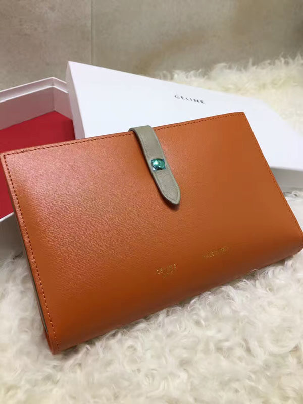 2017最新作大人気！セリーヌ コピー 財布 ストラップ長財布 17SS新色タン